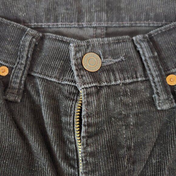 Y2K Levi's 514 Black Corduroy Pants Men's 34x32 Straight Fit - Picture 4 of 15
